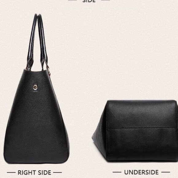 Black east leather spacious bag - Picture 5 of 8